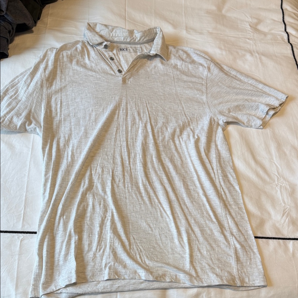 BKE  Heather Gray Polo Shirt